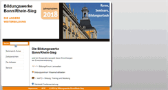 Desktop Screenshot of bildungswerke-bonn.de