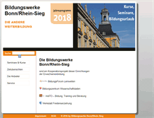 Tablet Screenshot of bildungswerke-bonn.de
